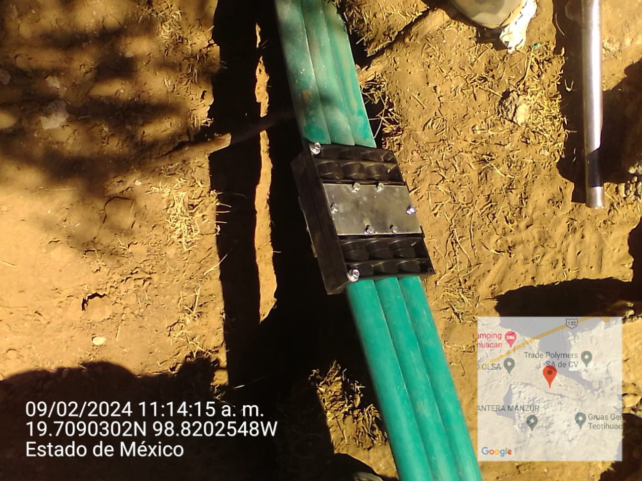 Acople de tritubo PE para fibra óptica